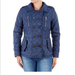 NWT Urban Republic Marine Blue Quilted Coat 2X